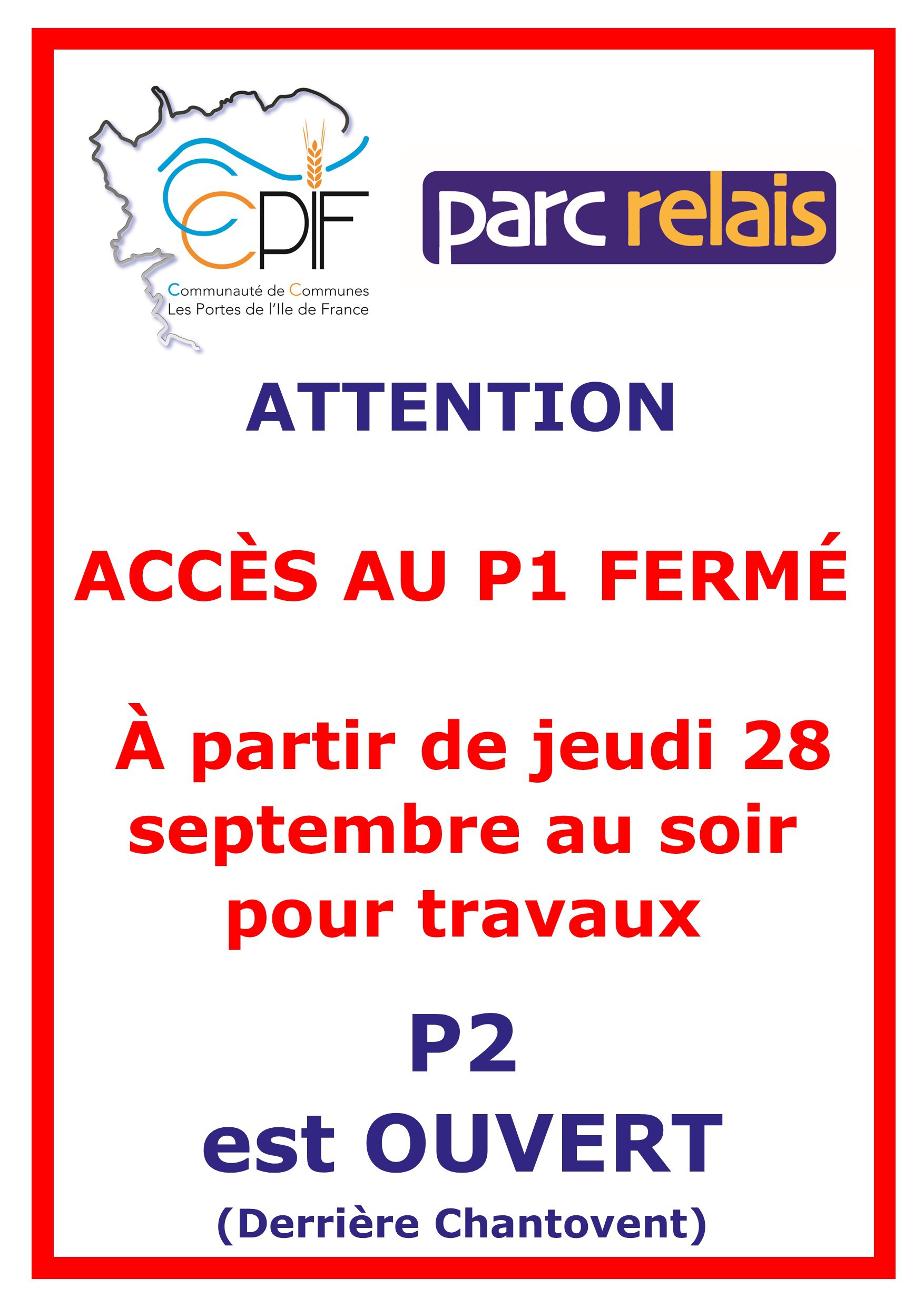 affiche fermeture P1