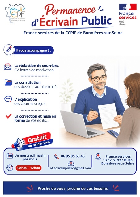 PERMANENCES D'ECRIVAIN PUBLIC