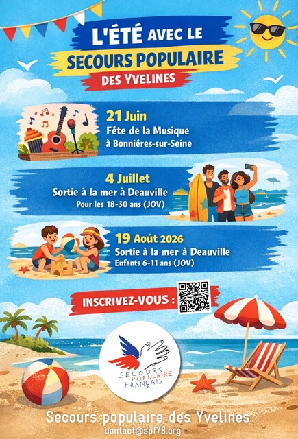 SECOURS POPULAIRE DES YVELINES ETE 2026